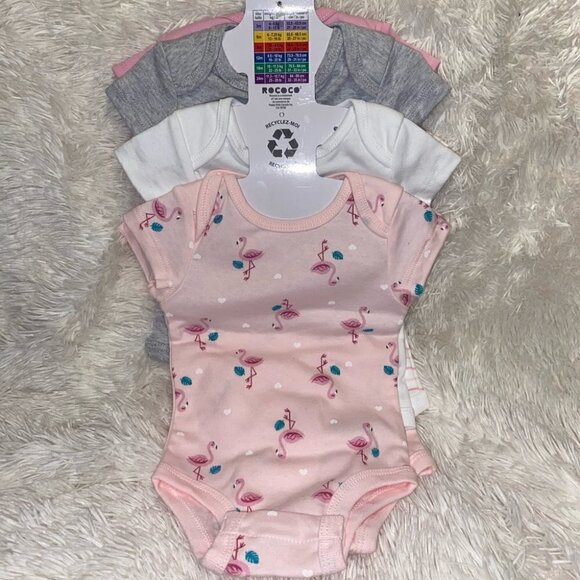 𝅺colorful bodysuit 100% cotton pack of 6 for 3 Months - Picture 2 of 7